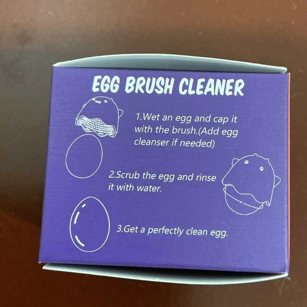 Silicone Egg Brush Cleaner Egg Washer for Fresh Eggs Halloween Scrubber Lot Of 2